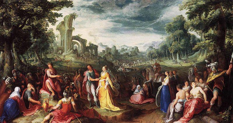 Karel van Mander The Continence of Scipio oil painting image